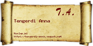 Tengerdi Anna névjegykártya